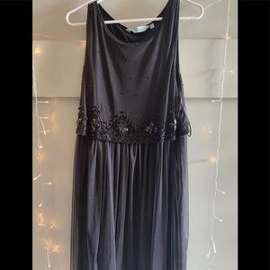 Black beaded dress